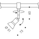 Oligo CHECK-IN System MATCH / chrom matt 230V / GZ 10 / 30-892-10-06 B-Ware ohne Originalkarton