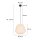 Steinhauer AN hangl. 1-l. fabric shade 25*23cm