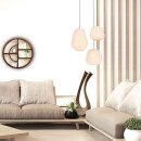 Steinhauer AN hangl. 1-l. fabric shade 28*26cm