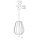 Steinhauer AN hangl. 1-l. fabric shade 30*38cm