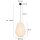 Steinhauer AN hangl. 1-l. fabric shade 30*38cm
