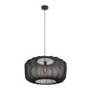 Steinhauer AN Hangl. 1-l. fabric shade 60*30cm