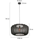 Steinhauer AN Hangl. 1-l. fabric shade 60*30cm
