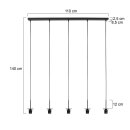 Steinhauer Hangl. 5-L. balk  (armatuur) *M*