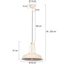Steinhauer Hangl. 1-l. metaal 42cm *M*