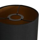 Steinhauer Kap 18cm rond effen zwart /goud *M*