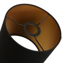 Steinhauer Kap 20cm rond effen zwart /goud *M*