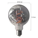 Steinhauer 625195 Ledfil.globe4w E27,smoke,dim