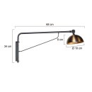 Steinhauer Wandl.1-l. metaal bronzen kap GU10