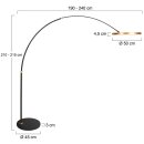 Steinhauer Vloerl. 1-l. bow Ringlux