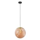 Steinhauer Hangl. 1-l. 40cm glasbol amber
