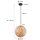 Steinhauer Hangl. 1-l. 40cm glasbol amber