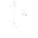 Steinhauer Hangl. 1-l. 40cm glasbol smoke