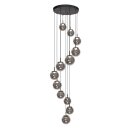 Steinhauer Hangl. 12-L. led 50cm glasbol smoke
