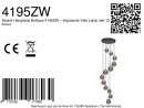 Steinhauer Hangl. 12-L. led 50cm glasbol smoke