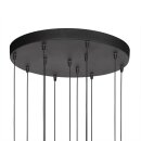 Steinhauer Hangl. 12-L. led 50cm glasbol smoke