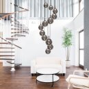 Steinhauer Hangl. 12-L. led 50cm glasbol smoke
