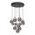 Steinhauer Hangl. 12-L. led 50cm glasbol smoke