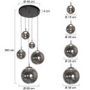 Steinhauer Hangl. 5-L. led glasbol smoke
