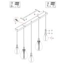 Steinhauer Hangl. 5-L. balk  led glass smoke