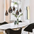 Steinhauer Hangl. 5-L. balk  led glass smoke