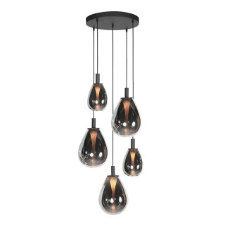 Steinhauer Hangl. 5-L. rond led glass smoke