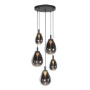 Steinhauer Hangl. 5-L. rond led glass smoke