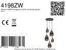 Steinhauer Hangl. 5-L. rond led glass smoke