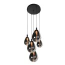 Steinhauer Hangl. 5-L. rond led glass smoke