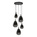 Steinhauer Hangl. 5-L. rond led glass smoke