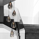 Steinhauer Hangl. 5-L. rond led glass smoke
