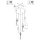 Steinhauer Hangl. 5-L. rond led glass smoke