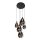 Steinhauer Hangl. 5-L. rond led glass smoke
