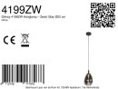 Steinhauer Hangl. 1-L. led glass smoke 23cm