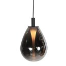 Steinhauer Hangl. 1-L. led glass smoke 23cm