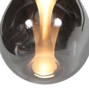Steinhauer Hangl. 1-L. led glass smoke 23cm
