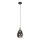 Steinhauer Hangl. 1-L. led glass smoke 23cm
