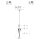 Steinhauer Hangl. 1-L. led glass smoke 23cm