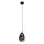 Steinhauer Hangl. 1-L. led glass smoke 23cm