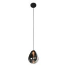 Steinhauer Hangl. 1-L. led glass smoke 14cm