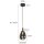 Steinhauer Hangl. 1-L. led glass smoke 14cm