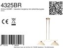 Steinhauer Hangl. 2-l. Glas albast amber