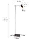 Steinhauer Vloerl. 1-l. GU10 (armatuur)