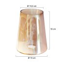 Steinhauer 3103 glass amber 15x10x19cm