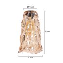 Steinhauer 3831 glas relief  24*13*8cm amber