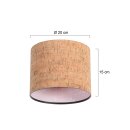 Steinhauer Kap 20*20*15 Rnd Be27 cork