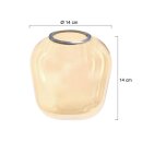 Steinhauer 2683 glas 14xH14,3cm amber
