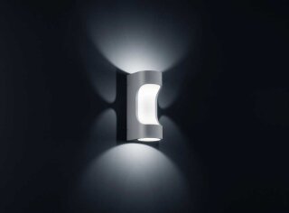 Helestra Wandleuchte Roc 44 Led Silbergrau-Weiß A28405.46 Ausstellungsstück