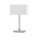 Knapstein Tischleuchte mit rechteckigem Lampenschirm mattnickel 61.614.05