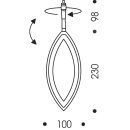 Oligo Smart.Point System- Strahler Flavia / Schwarz matt 3000K transluzent- 20-870-19-23